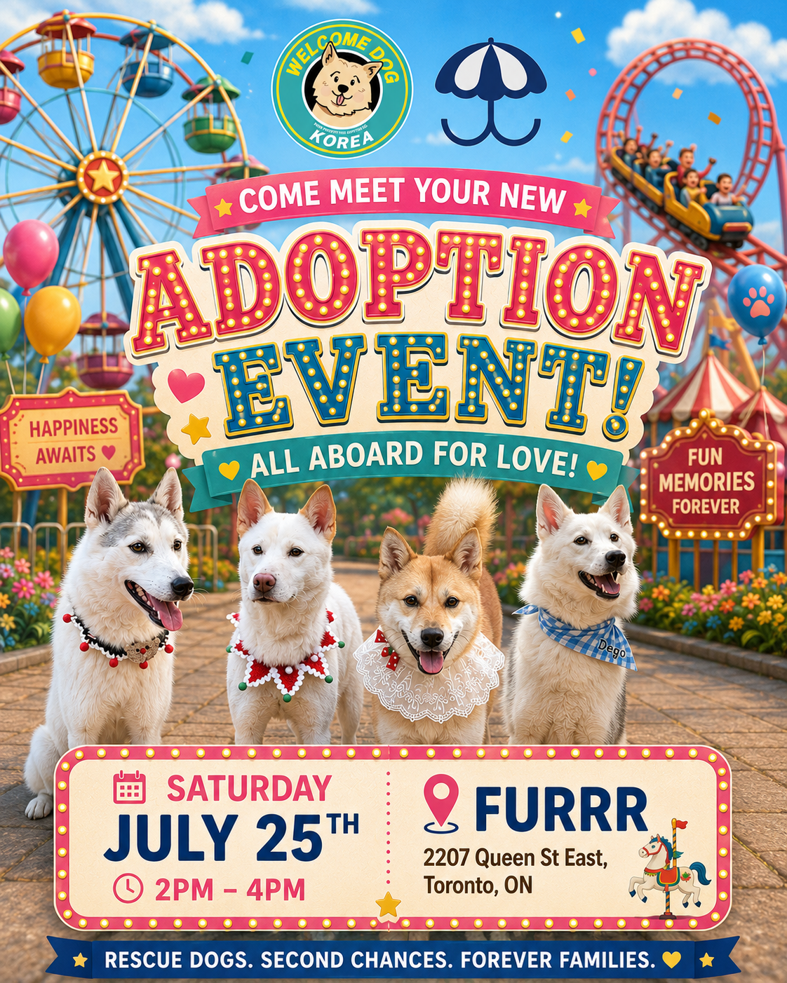 ADOPTION EVENT: JULY 25 at FURRR