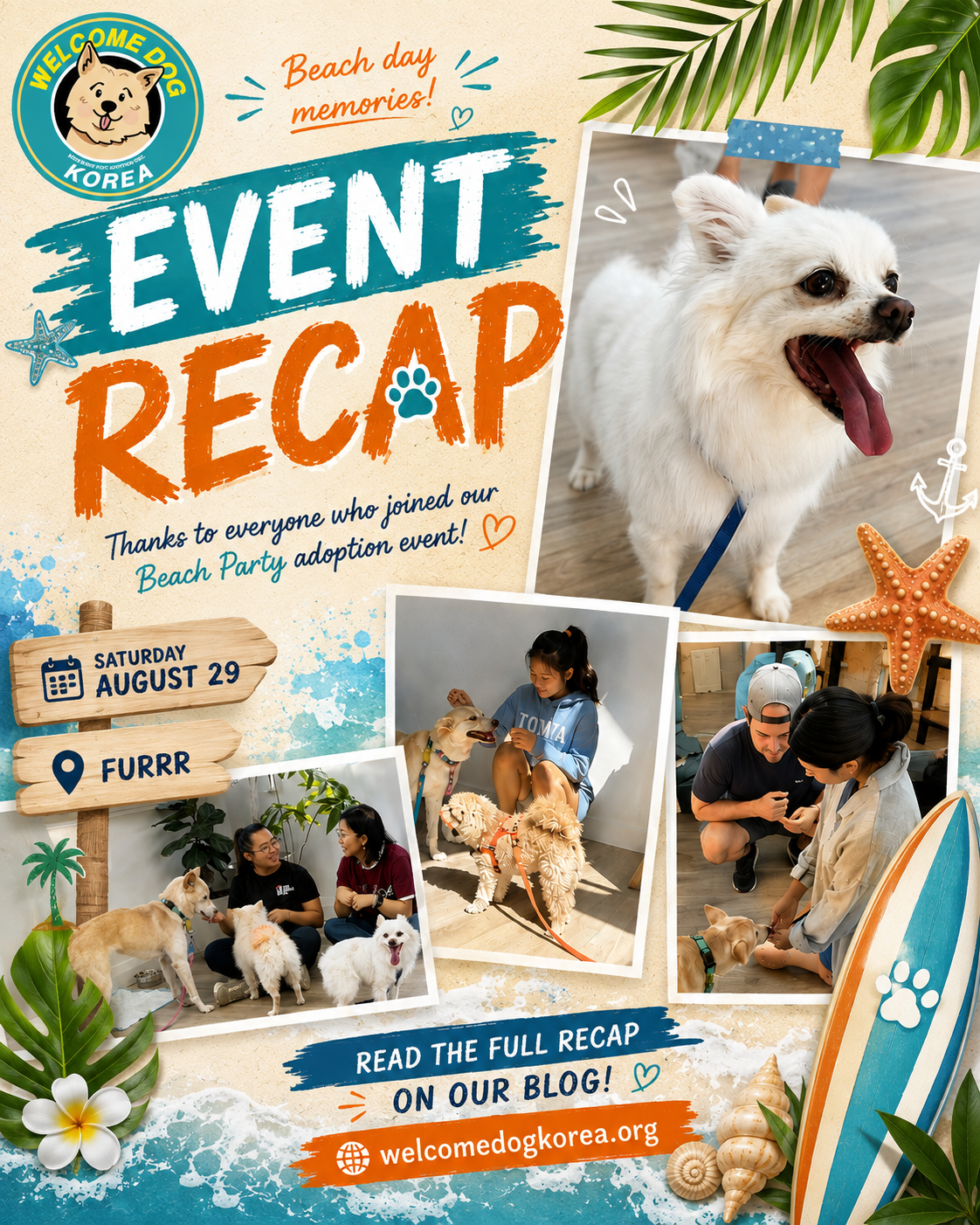 Familiar Paws & Fresh Faces: Our August 29 FURRR Adoption Event Recap