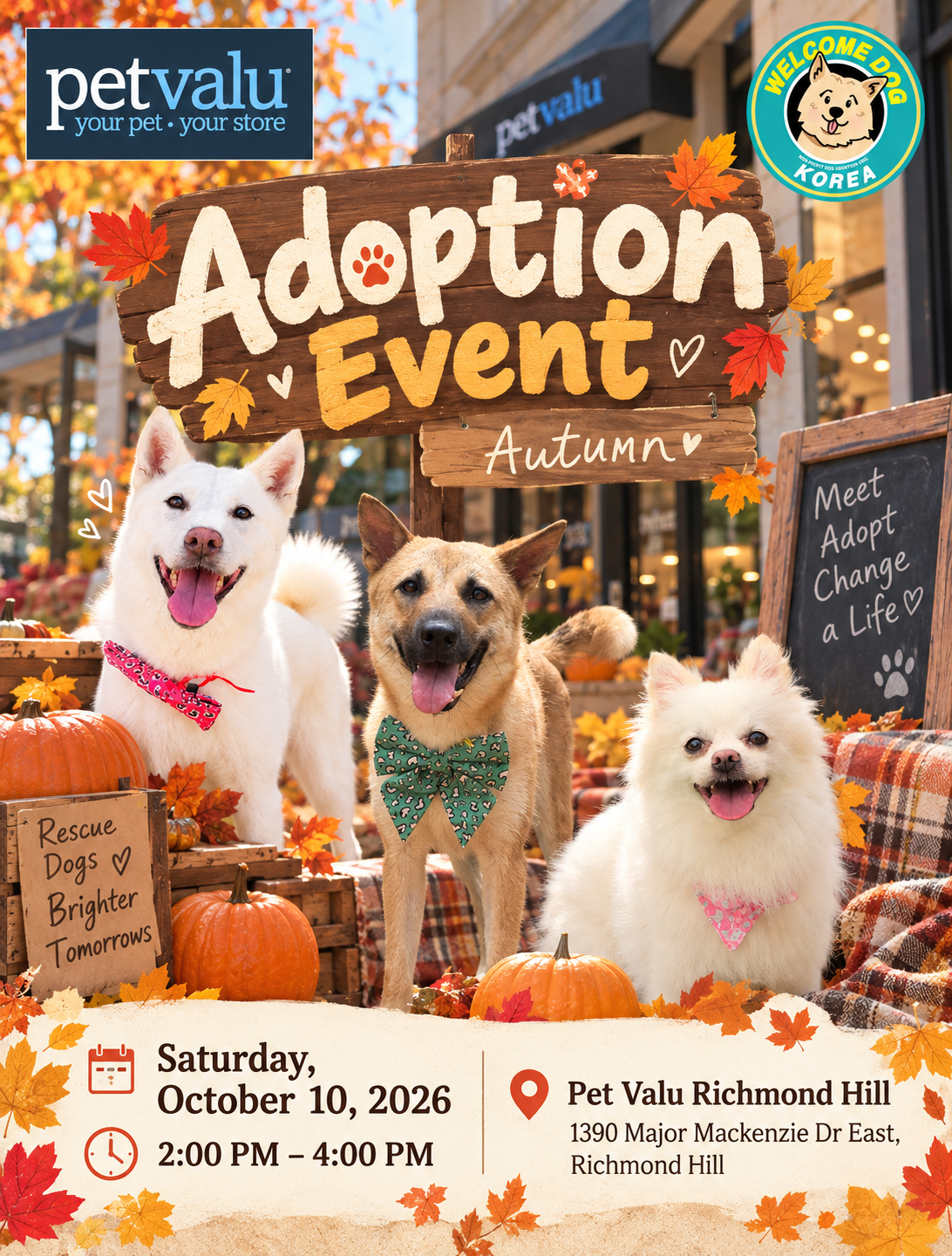 ADOPTION EVENT: OCTOBER 10 at PET VALU RICHMOND HILL